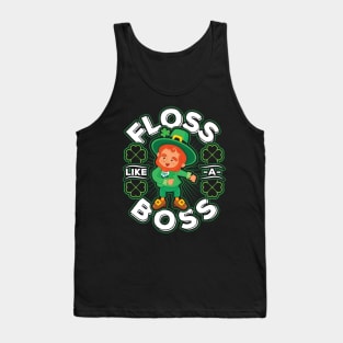 Floss like a Boss St Patricks Day Tank Top